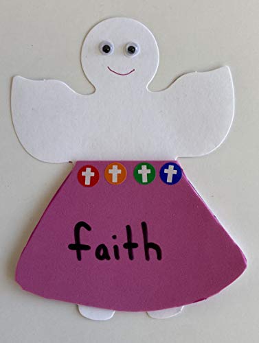 SHAPES ETC. 5.5" x 5.5" Angel Creative Cut-Outs, Multicolor, 31-Count - color: Assorted Angels