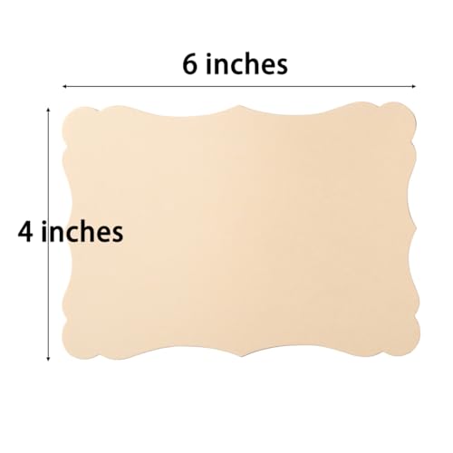 50 Pack Blank Kraft Greeting Cards, Brown, 5 Colors, 4x6IN - color: Brown, size: 4x6IN