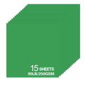 15Sheets Green Cardstock Paper, 12x12 Card stock for Cricut, Thick Construction Paper for Card Making, Scrapbooking, Craft 90 lb / 250 gsm (Green) - color: Green