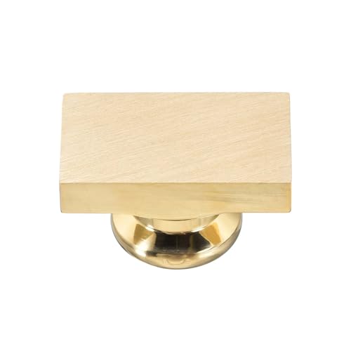 PATIKIL 15x25mm Blank Wax Seal Rectangle Sealing Wax Stamp Brass Head Gold - size: 15x25mm