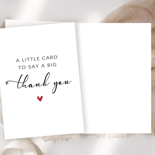 Simple Thank You Card for Teacher, Appreciation Gift for Men Women - color: 76