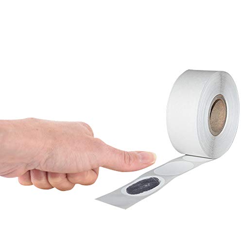 BankSupplies Inkless Fingerprint Kit 500 Labels with Inkless Pad Clean Fingerprint Kit