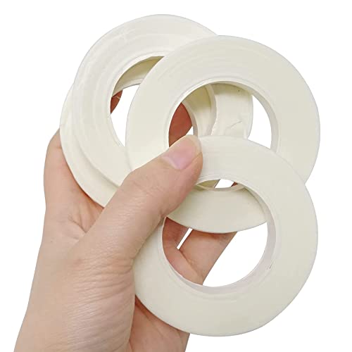 Woohome 2 Roll Florist Stem Wrap, 12mm Width Floral Tape Bouquet Tape, 90 Feet/Roll Flower Tape - color: 2PCS White