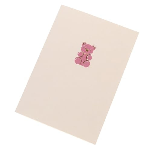 Graphique Gummy Bear Cards, Pack of 10 Cards with Envelopes, All Occasion Greetings, Blank Inside, Gold Foil Embossing, La Petite Press Collection Boxed Set, 3.25" x 4.75" - color: Gummy Bear