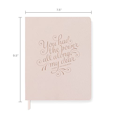 Fringe Classic Large Paperback Journals, 208 Lined Pages, 7.5 x 9.5 Inches, Power All Along (841031) - color: Power All Along