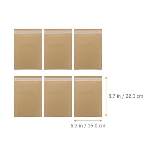 Kraft Bubble Mailer Bags 8.66 X 6.29 X 0.19 in Self Sealing Padded Mailing Envelopes Waterproof Tear Resistant Shipping Bubble Envelopes 25 pack for Jewelry Cards Small Items