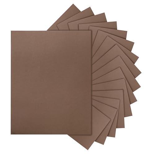 Silunkia 120 Sheets Coffee Color Cardstock 8.5 x 11 Crafting Paper 92lb - color: Coffee, size: 120 Sheets