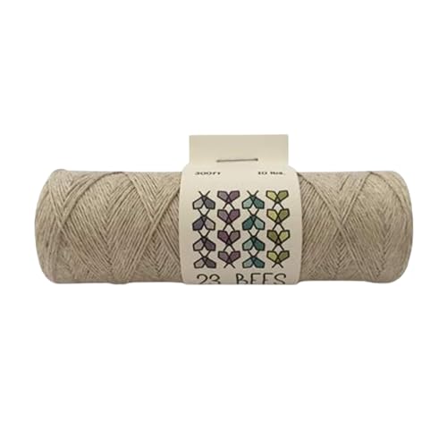 100% Organic Hemp Cord, Twine, String for Jewelry, Beading, Macrame, Crafts, 23 Bees (10 lb.) Natural - size: 300ft x 10 lb.