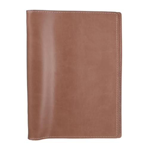 PATIKIL A5 PU Leather Binder Protector, 6 Ring Loose Leaf Notebook Protector Round Ring Binder Folder Cover Refillable Notebook for Photocard Collection Travel Journal Planner, Red - color: Red, size: A5