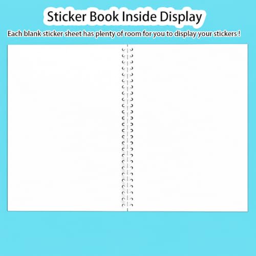 B5 Reusable Sticker Collecting Book Blank Sticker Album (Style A White) - color: Style A White