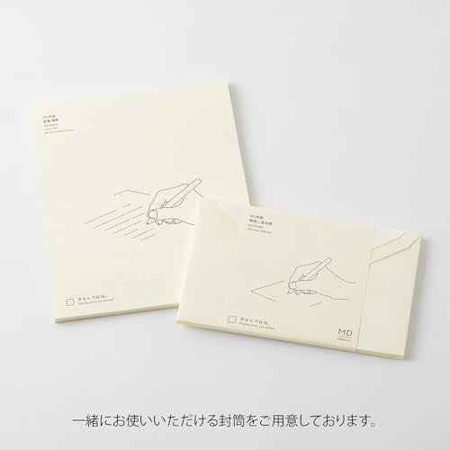 Midori MD Letter Pad - A5, Ruled, White, 50 Sheets - color: Multicolor