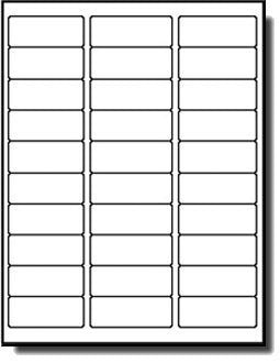 30 UP Shipping Address Labels for Inkjet Printers 1" x 2-5/8", Pack of 7500 Labels - size: 250 sheets/ 7500 labels