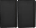 Amazon Basics Classic Grid Notebook for Writing and Note Taking, Hardcover, Graph Ruled, 240 Pages, 5" x 8.25", Black (Pack of 2) - size: 2 Pack, style: Grid