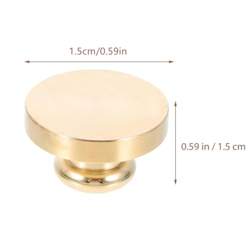 2 Pcs Blank Wax Seal Stamp Replacement, Golden Copper Wax Stamping Heads, Art & Craft Supplies