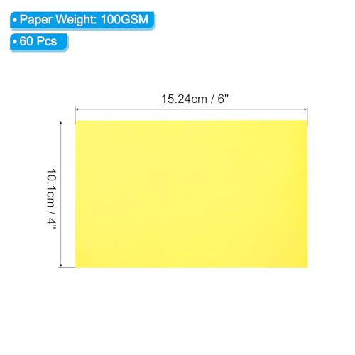 PATIKIL 60 Sheets Vellum Paper 4x6 Yellow - color: Light Red