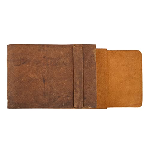 Leather Drawing Journal Daily Travel Diary, Antique Handmade Vintage Bound Rustic Writing Notebook, Genuine Buffalo Leather-Premium Quality Unlined Antique Paper, Art Sketchbook, 7x10 Inches-Brown - style: 7x10 Inches - Antique Unlined*