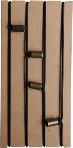Wanderings Travelers Notebook Elastic Bands - 4" x 6" (10 x 15cm) - 4 Pack Jump Bands with Decorative Bead Small Passport Sized – Replacement Connection Straps for Refillable Travel Journals - size: 4" x 6"