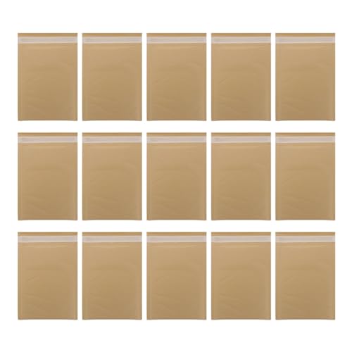 Kraft Bubble Mailer Bags 8.66 X 6.29 X 0.19 in Self Sealing Padded Mailing Envelopes Waterproof Tear Resistant Shipping Bubble Envelopes 25 pack for Jewelry Cards Small Items