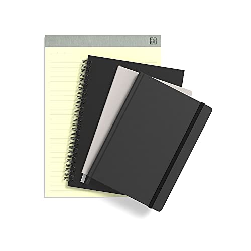 TRU RED Medium Flexible Cover Dotted Journal, Black, Softcover - color: Red, style: Dotted