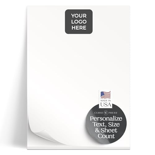 Curio Press Personalized Stationery Notepads for Women & Men, Your Logo Pad - color: Your Logo Pad