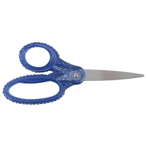 Westcott GEM Crystal-Design Scissors for Kids Ages 12+ - Back to School Essentials and Classroom Supplies - 7-Inch Pointed Student Scissors - for Right- or Left-Handed Use - Blue - 1 Pack - style: Blue Gem