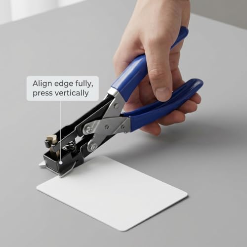QWORK Corner Rounder Cutter R3 (3mm Radius), Smooth Edge Trimmer for PVC Cards, Photos & Paper Projects