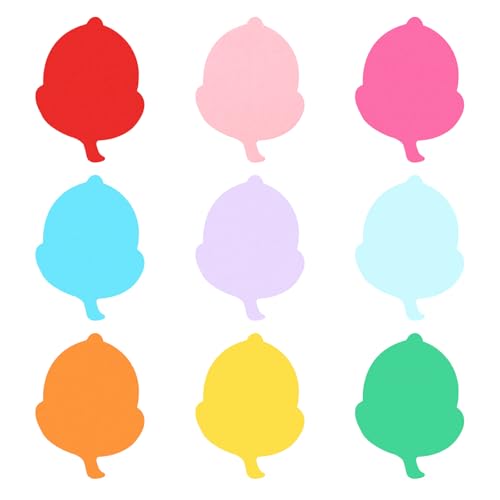 PATIKIL Bulletin Cutouts Paper, 108 Pcs Acorn Shape Bulletin Board Paper Cut Outs Decorations with Adhesive Points for Classroom DIY Crafts Projects Party Supplies, Multicolored - style: Acorn Shape
