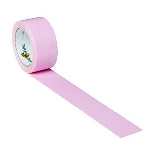 Duck Brand 240976 Color Duck Tape, Baby Pink, 1.88-Inch by 20 Yards, Single Roll - color: Baby Pink, size: Single Roll