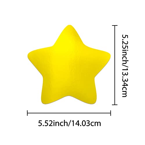 80 pcs Gold Star Shape Cutouts, UNIIDECO Bulletin Board Decorations Cardboard Cut Outs, Classroom Decor Kid Teachers DIY Crafts Projects Supplies, Cardstock Party Decoration for Wall - color: Gold Star