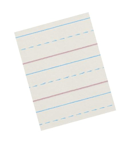 School Smart Zaner-Bloser Writing Paper, Handwriting Practice Lined Paper, Grade 3 Learning, 1/2 Inch Rule, 8 x 10-1/2 Inches, 500 Sheets - size: 8" x 10.5", style: 1/2 Inch Ruled