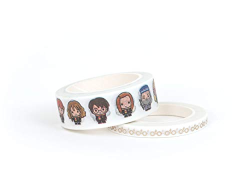 Paper House Productions Harry Potter Foil Accent 10 Piece Fan Favorites Washi Tape Pack with 5 15mm Rolls and 5 5mm Rolls - color: Fan Favorites