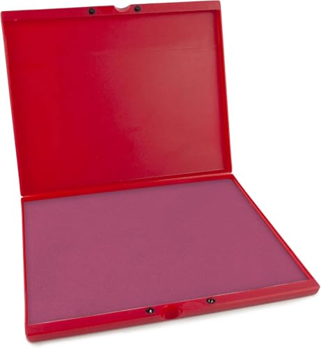 MaxMark Industrial Stamp Pad - Extra Large 9.25" x 12.25" Stamp Pad - Pink Ink - color: Pink, size: 9.25" x 12.25"