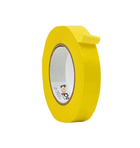 WOD CFTC6 Console Artist Tape Made in USA Yellow, 1 inch x 60 yds. Flatback Paper Marking/Labeling Tape Residue Free, for Watercolor Paper to Prevent Tearing - color: Yellow, size: 1 in. x 60 yds