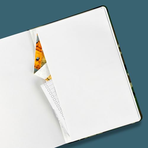RICCO BELLO Wide Ruled Hardcover Diary Journal, Space Rocket - color: Space Rocket