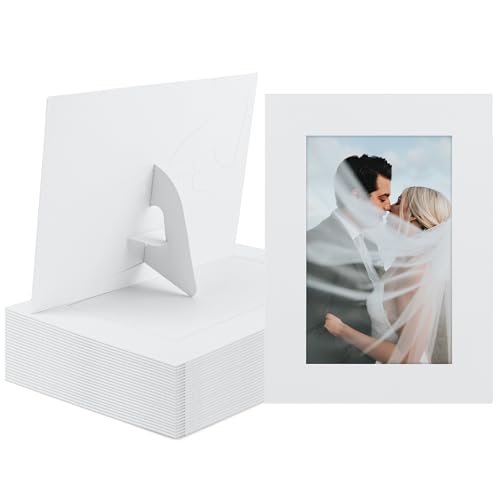Golden State Art, Paper Picture Frames, 4X6, White, 25 Pack - color: White, size: 25 Pack