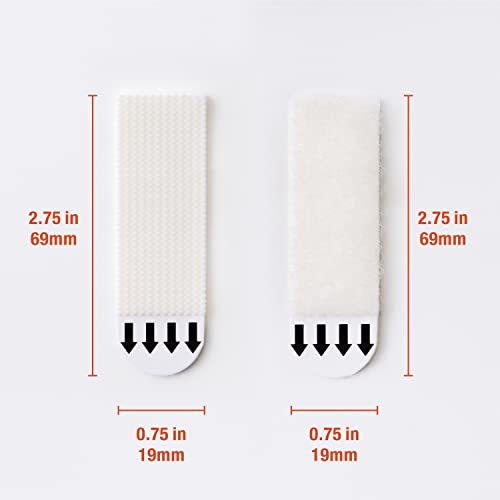 10 lb Medium Picture Hanging Strips, 32 Pairs (64 Strips), Damage-Free - size: M-32 Pairs