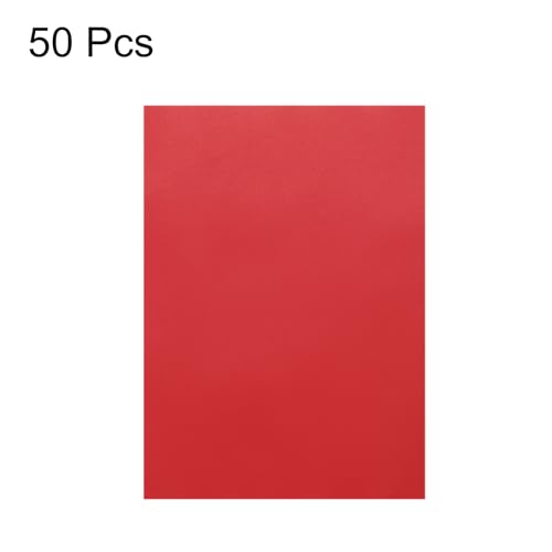 MECCANIXITY Colored Vellum Paper, 50 Sheet Deep Red Transparency 8.5 x 11 Printable Vellum Paper, Translucent Vellum Sheets for Printing Wedding Invitations Ink Jet Laser Printer - color: Deep Red
