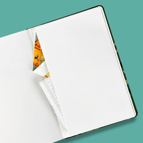 RICCO BELLO Wide Ruled Hardcover Diary Journal, Orca - color: Orca