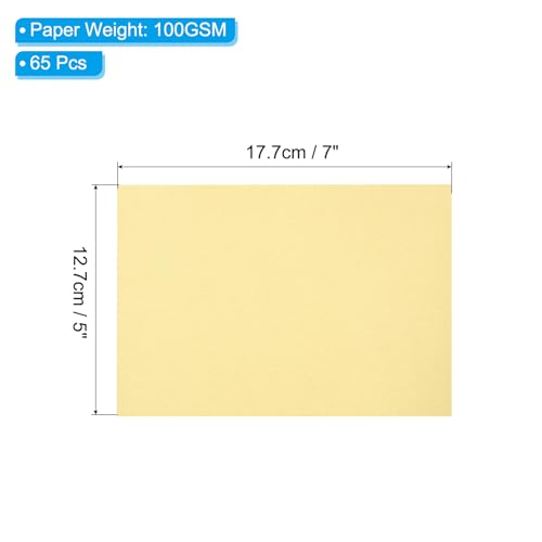 PATIKIL 65 Sheets Vellum Paper 5x7, Vellum Paper Printable Translucent Paper 100GSM for Invitations Printing, Gold Tone - color: Gold Tone