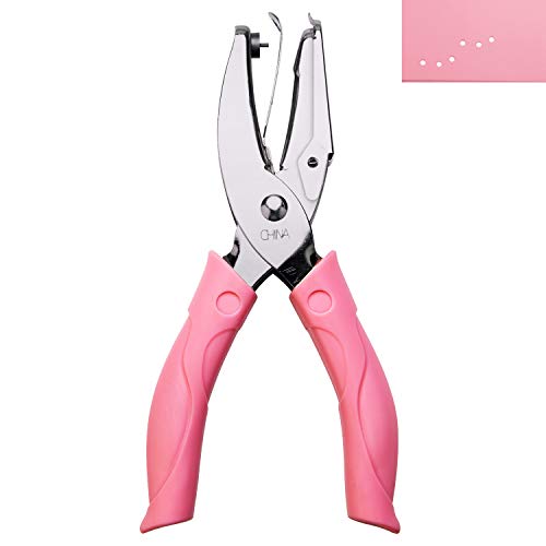 AIEX 1 mm Hole Diameter Hole Punch with Pink Handle