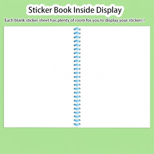B5 Reusable Sticker Collecting Book Blank Sticker Album(Style I Light Blue) - color: Style I Light Blue