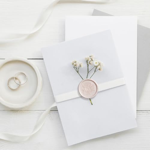 UNIQOOO Mailable Glue Gun Sealing Wax Sticks for Wax Seal Stamp - Champagne, Great for Wedding Invitations, Cards Envelopes, Snail Mails, Wine Packages, Gift Ideas, Pack of 8 - color: Champagne