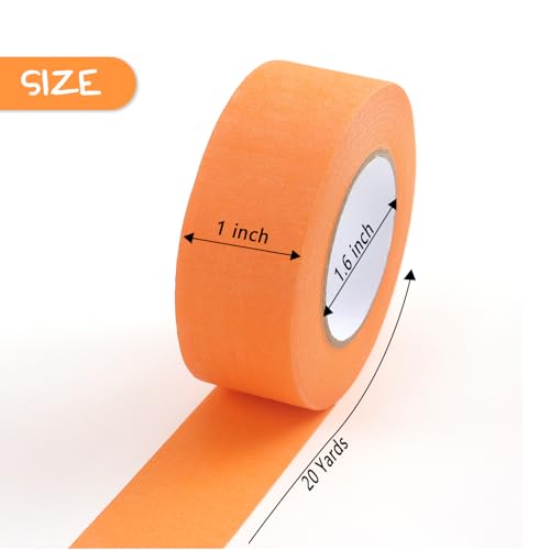 LONGKEY Colored Masking Tape Painters Tape 1 Inch X 20 Yards, 8 Rolls | 160 Yards in Total, Craft Color Painters Colorful Art Rainbow Labeling Tapes Marking Tape for Kids Crafts Moving Classroom