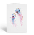 Stonehouse Collection, Jellyfish Note Card Set – Elegant Watercolor Ocean-Inspired Stationery with Envelopes - Made in the USA (Jelly Fish) - color: Jelly Fish