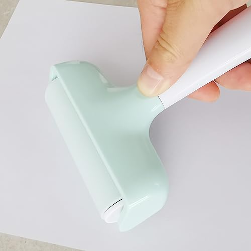 Brayer Roller & Mat Tweezers Remover Tool Set for Cricut/Silhouette/Brother Crafting Printmaking Fabric Crafting and T-Shirts Heat Transfer Projects(Mint) - color: Mint+Mint
