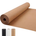 PerkHomy 24" x 2,220" (185') Brown Kraft Paper Roll for Craft Bulletin Board Paper Art Table Covering Crafting Gift Wrapping Bouquet Packing Parcel 70GSM 50LB (Brown, 24" x 185') - color: Brown, size: 24" Width x 185' Length