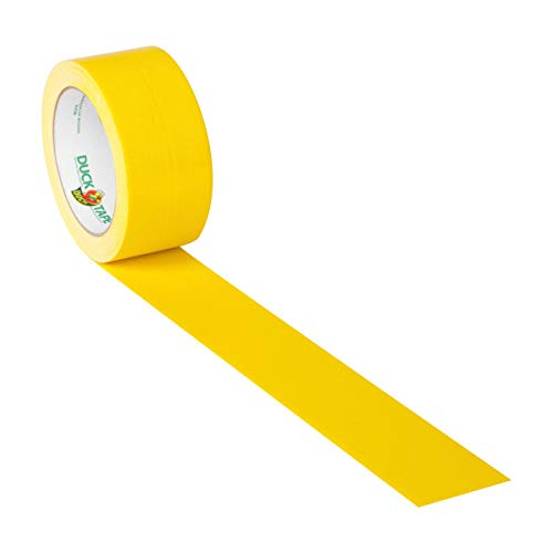 Duck Brand 1304966 Color Duct Tape, Yellow, 1.88 Inches x 20 Yards Each Roll, 3 Rolls - color: Yellow, size: 3-Roll