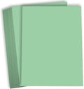 Hamilco Colored Cardstock Paper with Vellum Finish – 8.5" x 11", 67 lb Cover, Green, Scrapbook & Craft Cardstock, 50 Sheets - color: Green
