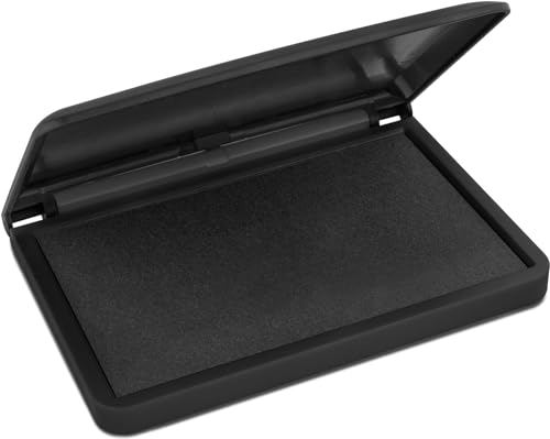 Mark 2000 Premium Black Ink Stamp Pad - 2" by 4" - Quality Felt Pad - color: Black, size: (2" x 4") Stamp Pad