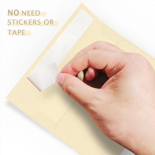 100 Pack Goefun A2 Cream Self Seal Envelopes, 4.375 x 5.75 - color: cream, size: A2